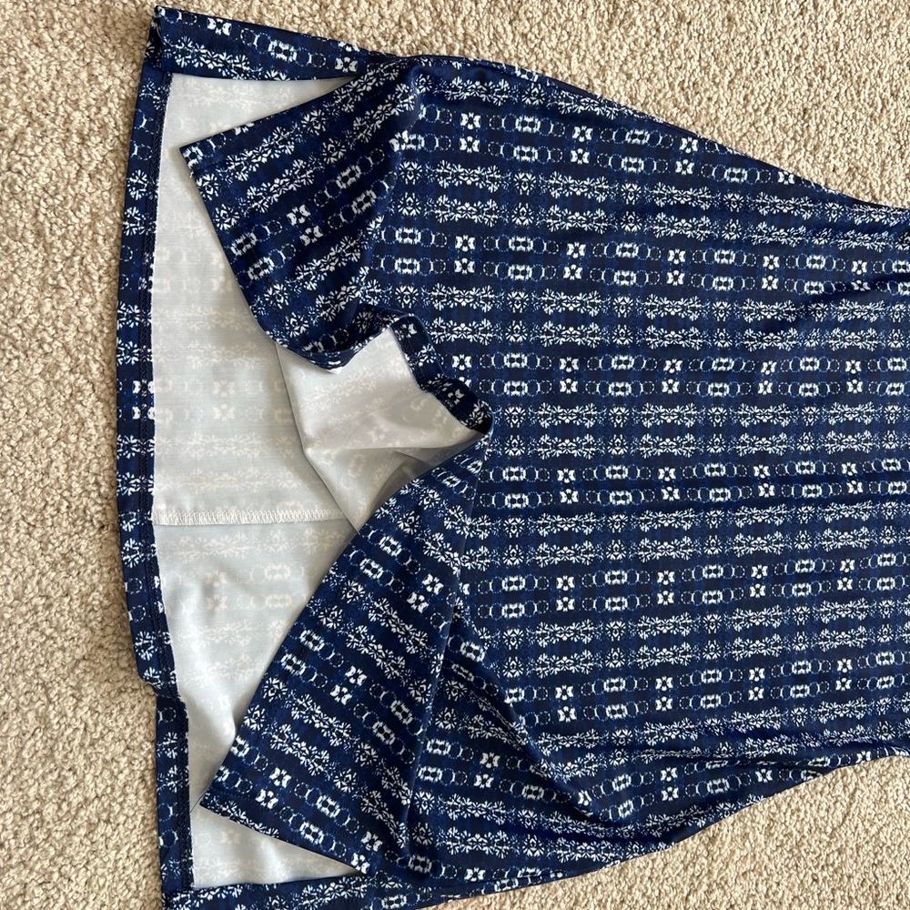 Nuu Muu Classic Keyhole Knit Dress Size S Blue Outdoors Athletic Made USA - Picture 6 of 6